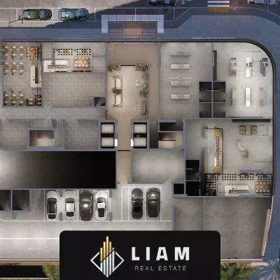 نمای بالای مجتمع دبی لند