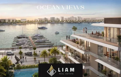 نمای بالای پروژه آپارتمان های مینا راشد در دبی