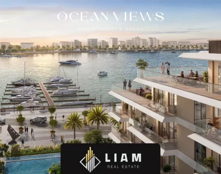 نمای بالای پروژه آپارتمان های مینا راشد در دبی