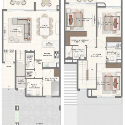 سه خوابه ویلای اعمار در شهرک والی